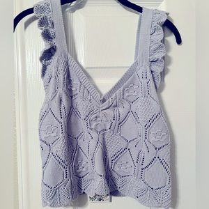 Adorable Blue Sleeveless Top